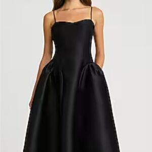 Express Elegant Black Strapless Gown